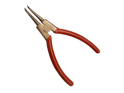 Non Sparking Bent Snap Ring External Pliers