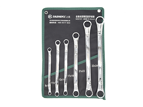 Double Box Wrench Set 6Pcs